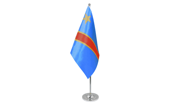 Congo DR 2006 Satin Table Flag